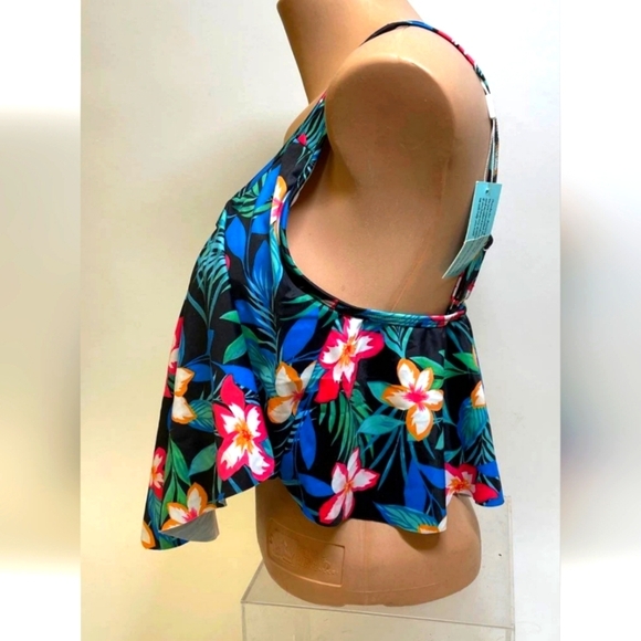 Maxine Of Hollywood Vibrant floral tankini BNWT SIZE large - Picture 4 of 5
